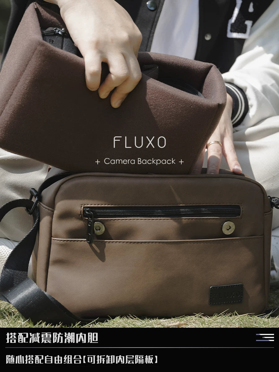 fluxo kamera bel çantası fotoqrafiya layneri nəmə davamlı çarpaz çiyin güzgüsüz SLR Fujifilm Sony Nikon üçün uyğundur