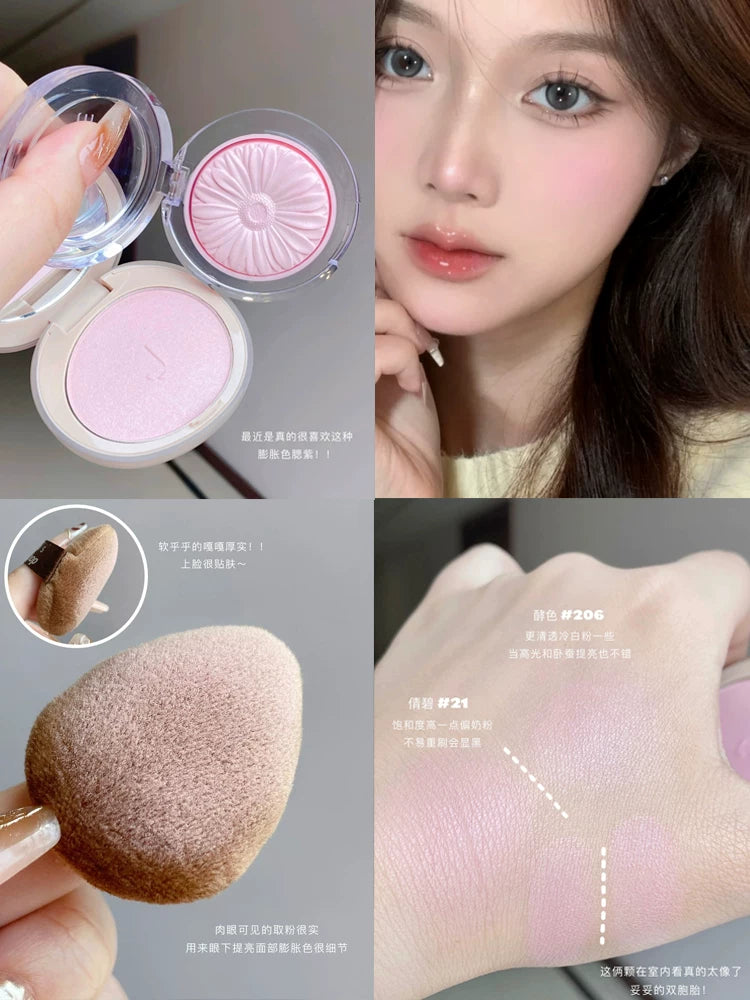 Joocyee Oyster Heart Pearl Məhdud Buraxılış Ənlik S224 (Yumşaq Çəhrayı) - Zərif, aydın və şəffaf, incə atlaz parıltılı ənlik.