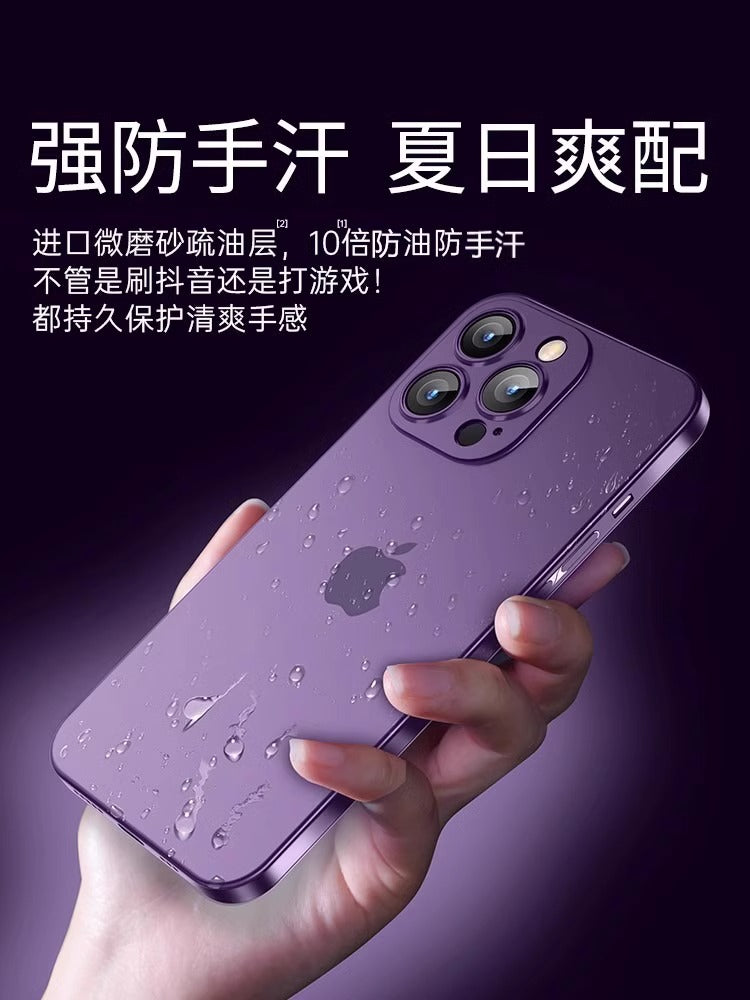 Apple 14promax mobil telefon qutusu iPhone15 üçün uyğundur yeni 16 qoruyucu qutu 17 ultra nazik 13 buzlu 12 şəffaf silikon 11plus düşməyə qarşı Xs qadın qabaqcıl ip lens hər şey daxil kişi pm soyutma