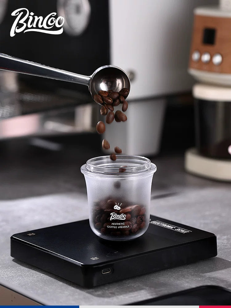 Bincoo toz qəbulu fincanı, düşən toz fincanı, çəkisi olan lobya şəffaf ətirli fincan, ters çevrilmiş toz qəbulu fincanı, 58 mm tutacaq, italyan üslublu toz qəbulu fincanı