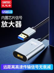 Siqnal gücləndirmə çipi ilə üstün usb3.0 uzatma kabeli kişidən qadına kompüter məlumat uzatma kabeli printer simsiz şəbəkə kartı monitor kamerası 10 metr uzatma kabeli