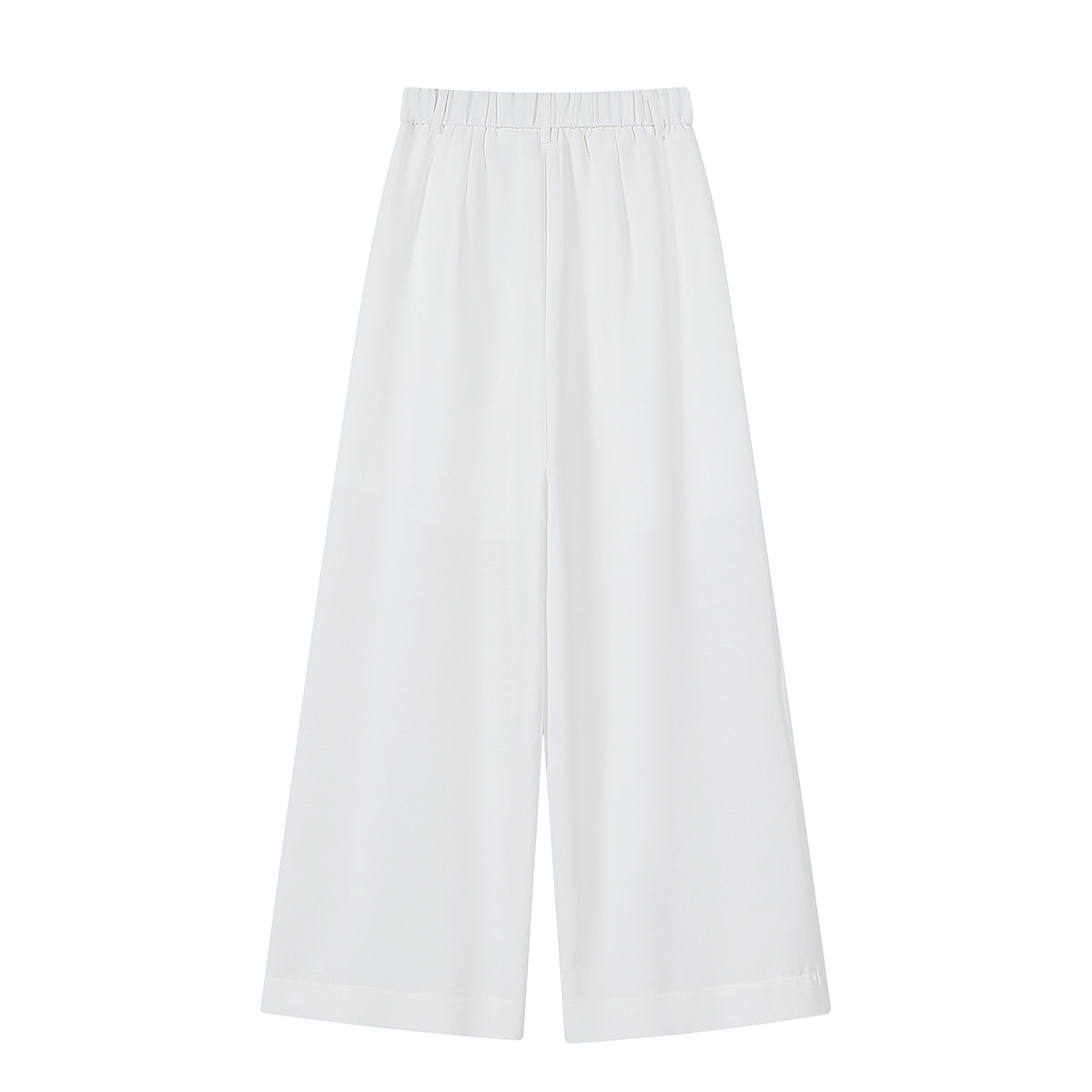 Chola Lisa qadın üçün boş və geniş ağ şalvar, yeni 2025-ci il yay üslubunda, yaxşı pərdəli kətan şalvar.