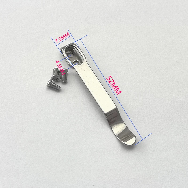 Bıçaq DIY hissələri Qatlanan bıçaq tutacağı Bıçaq tutacağı Bıçaq hazırlamaq üçün aksesuarlar Paslanmayan poladdan arxa klip cib klipi