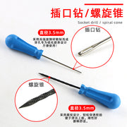 Minimal invaziv təkər təmiri alət dəsti avtomobillər, motosikletlər, elektrikli nəqliyyat vasitələri, təkərlər, kamerasız təkərlər və nazik rezin zolaqların sürətli vulkanizasiyası üçün.