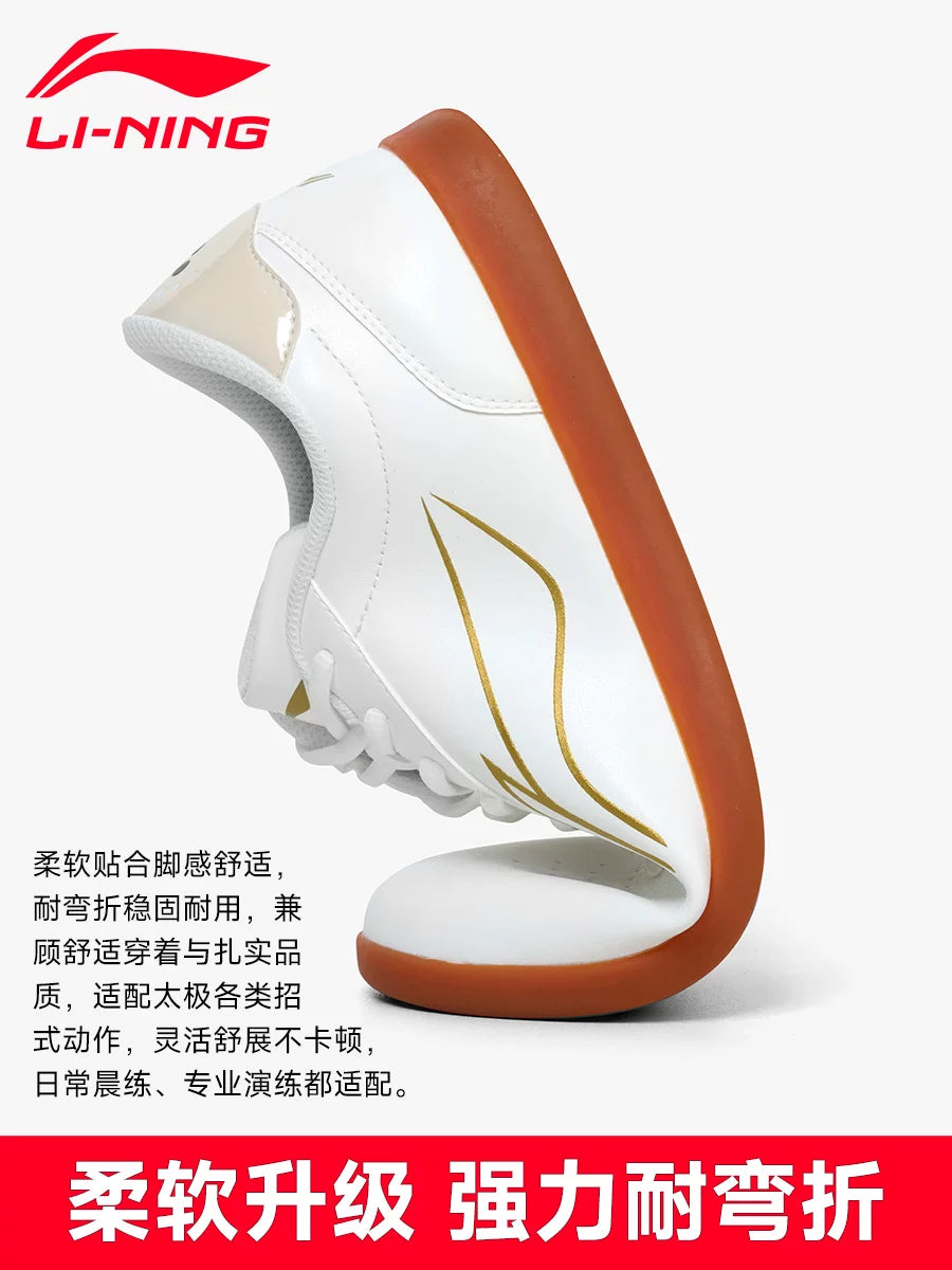 Li Ning Tai Chi ayaqqabıları, kişilər və qadınlar üçün Tai Chi ayaqqabıları, mal əti vətər altlığı, yay baduanjin döyüş sənəti məşq ayaqqabıları, xüsusi yumşaq inək dərisi
