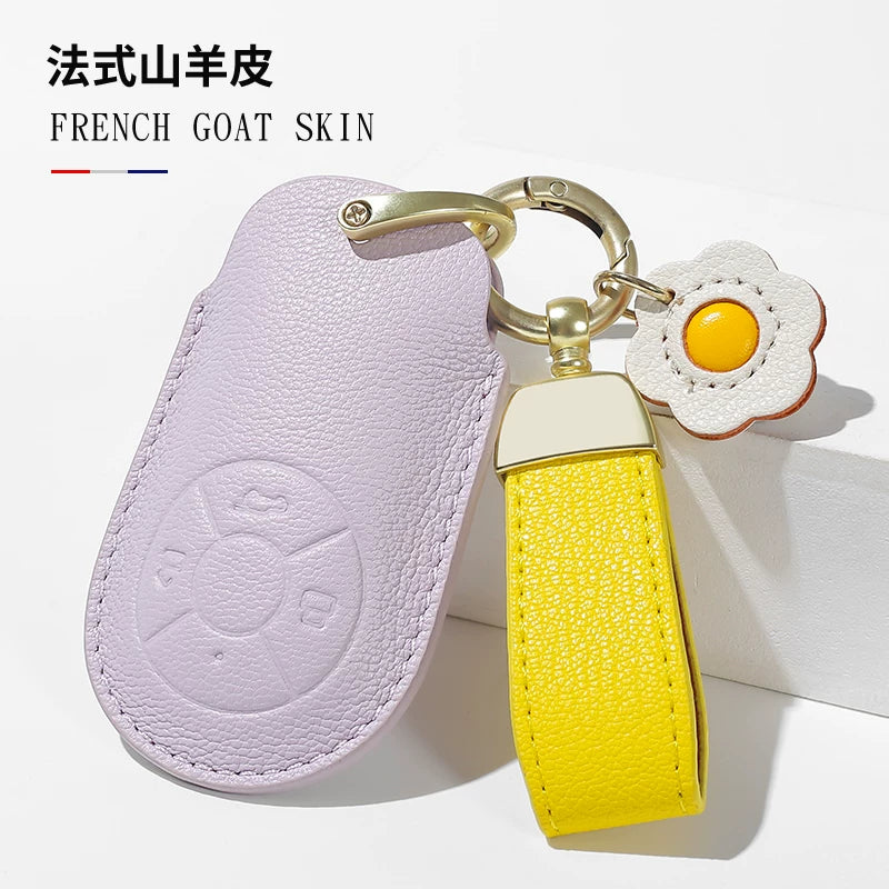 Euler Good Cat açar örtüyü, qadın Good Cat GT Lightning Cat orijinal dəri avtomobil açar örtüyü, balet pişik açar zəncirinə uyğundur