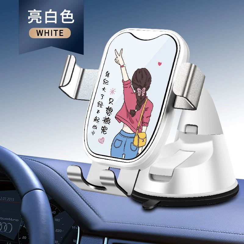 2024 New Car Phone Holder, Universal Suction Cup Navigation Mount, Gravity Controlled Phone Holder