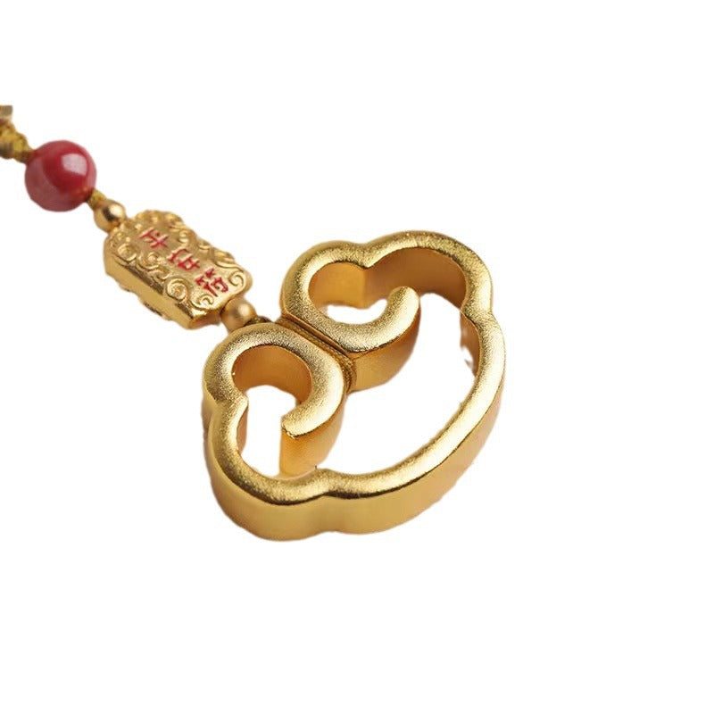 High quality alloy, benevolent cloud and peace themed car key pendant/key chain, unisex key charm.