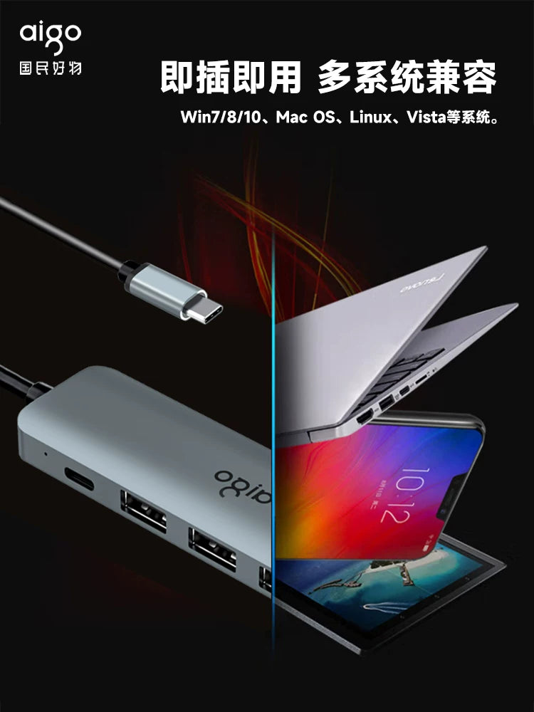 Patriot genişləndirmə dock typec genişləndirici hdmi ekran çevirici usb splitter HUB hub Thunderbolt 4 şəbəkə kabeli çox funksiyalı adapter adapter noutbuk iPad planşet