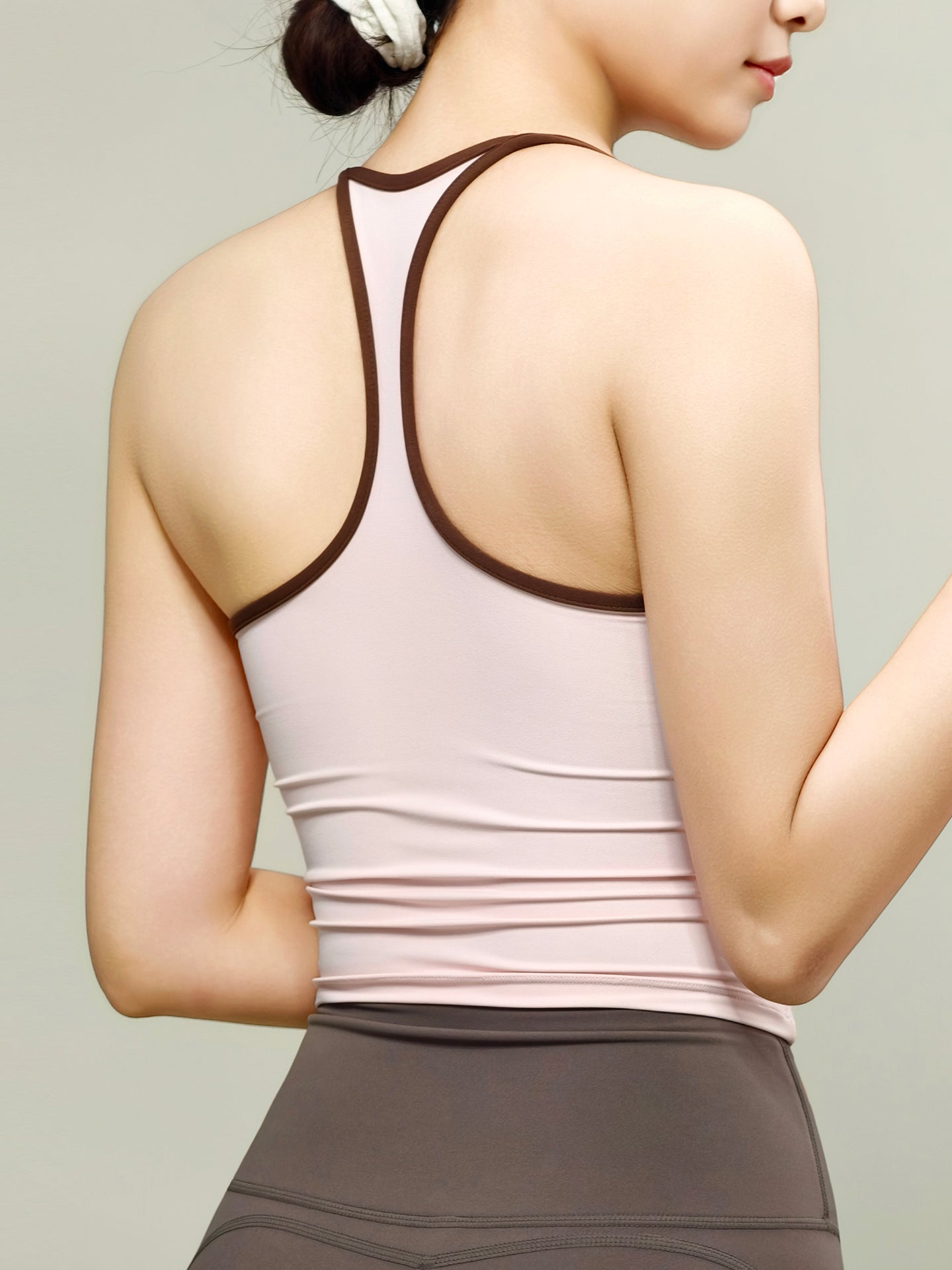 Mavi Xiaoke Mavi idman büstqalteri qızlar fitness qaçış jileti hamısı bir yerdə gözəl arxa yoqa geyimi Pilates top