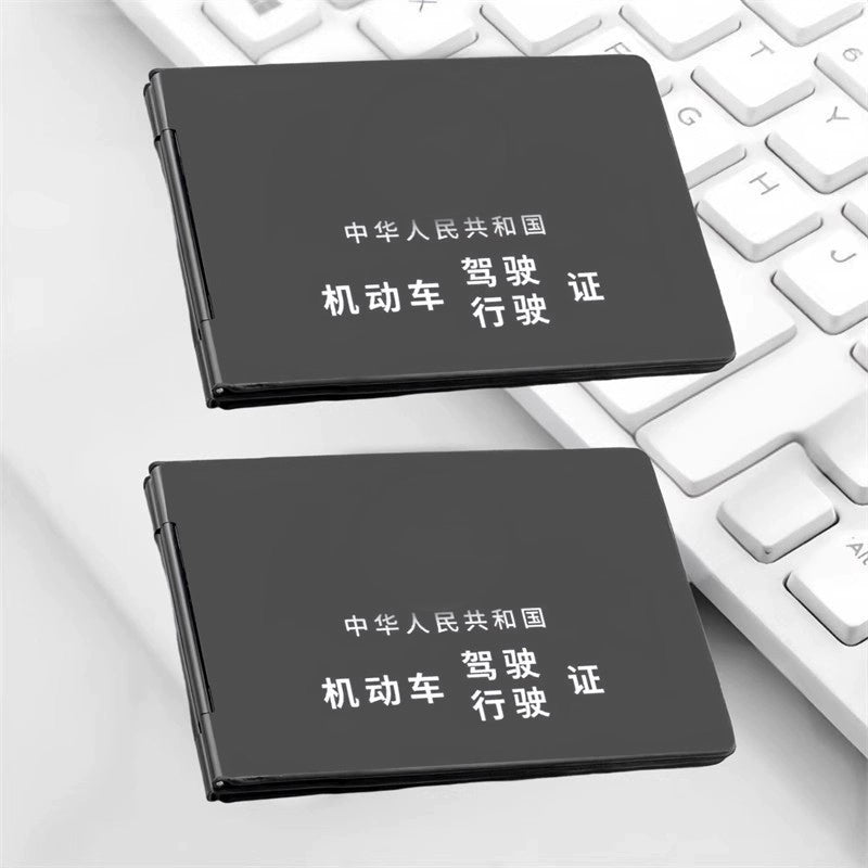 Alüminium Alaşımlı Motorlu Nəqliyyat Vasitəsinin Sürücülük Lisenziyası Qapağı İkisi Bir Arada 2025 Yeni Sürücü Lisenziyası Dəsti Kart Sahibi