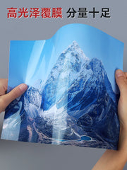 Yapışqanlı foto kağızı A4 parlaq foto kağızı 150q 180q 5 düymlük 6 düymlük A6a3 foto stiker A5 öz-yapışan 135 q mürəkkəb püskürtməli çap kraft kağızı sarı fonda özünə yapışan parlaq tutqun