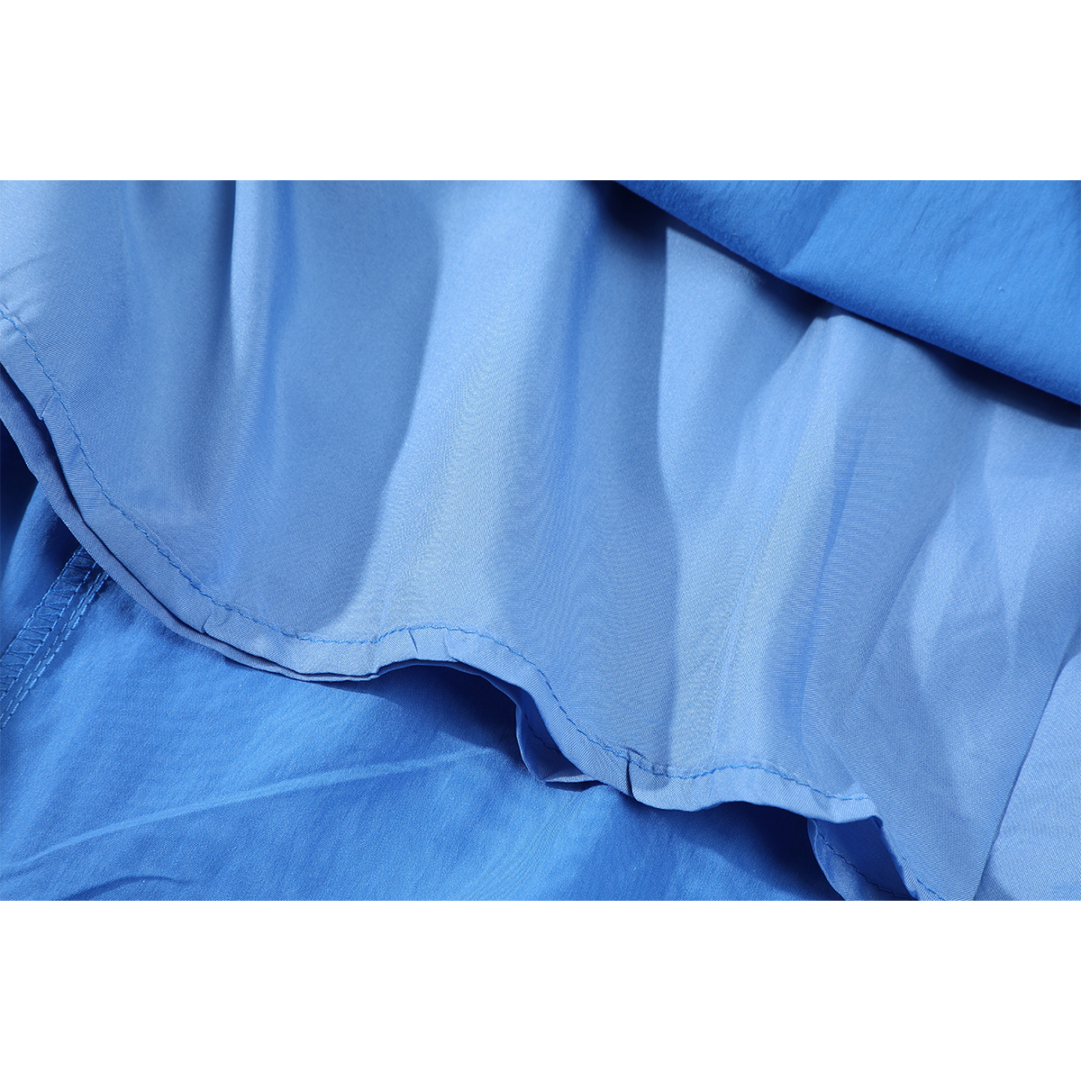 Cholisa-nın qadınlar üçün super gözəl və unikal Klein mavi rəngli uzun don, 2026-cı il üçün yeni yay modası, qolsuz və zərif.