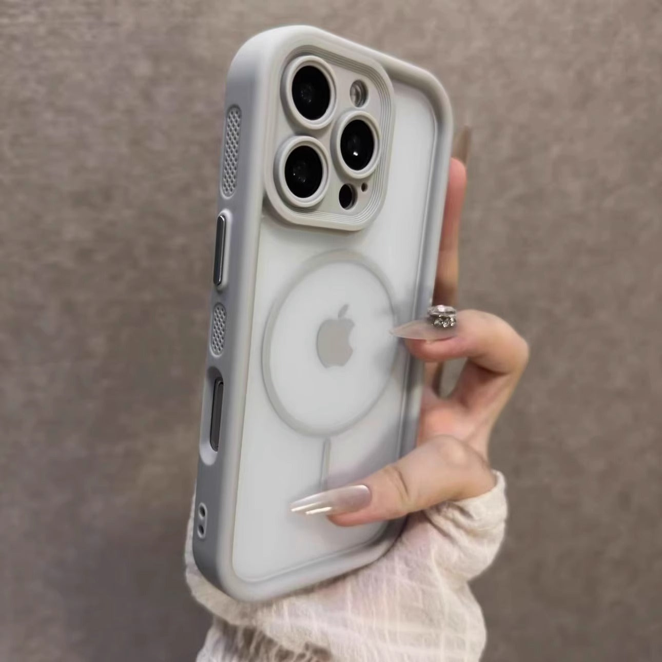 Apple 16promax cib telefonu üçün uyğun iki-bir-bir tutqun Angel Eyes 17pm maqnitli iPhone15pro yıxılmağa qarşı qoruyucu örtük dəri hissi 14/13 qabıqlı mobil telefon qutusu 16pro istilik yayılması hər şey daxil