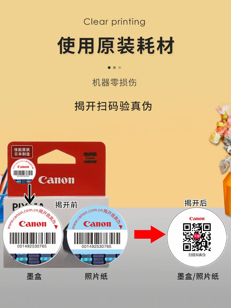 Orijinal Canon 845 mürəkkəb kartric 846 rəngli MG2580 MG2400 MG2980 MG3080 TS3180 TS208 TS308 TS3380 TS3480 printer mürəkkəb kartuşu