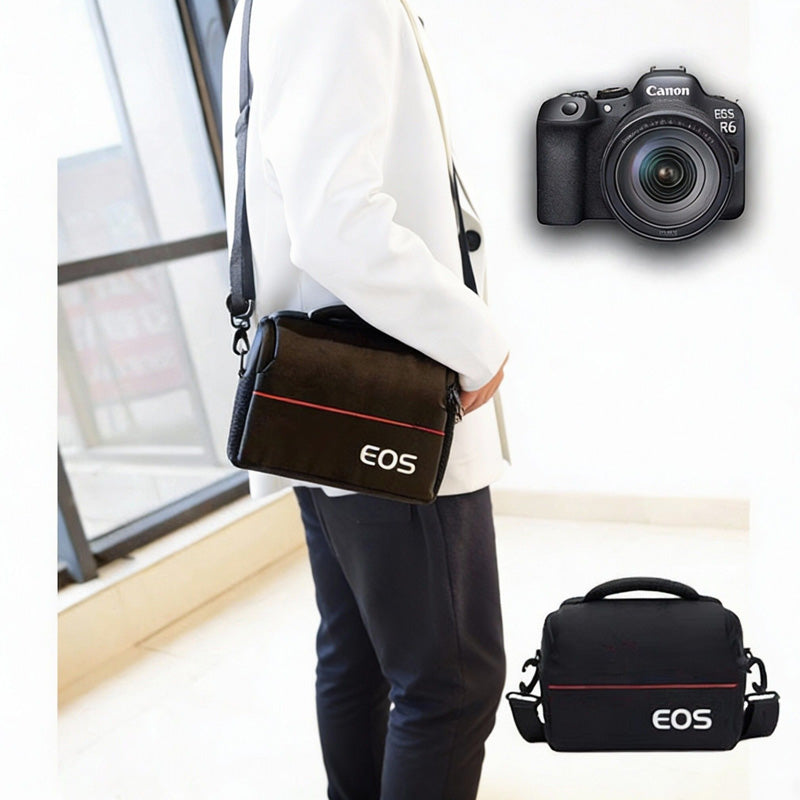Canon kamera çantası üçün uyğundur R50 R6 R5C R62 R7 R8 R10 güzgüsüz fotoqrafiya çantası SLR çiyin EOS fotoqrafiya 800D6D90D200D ikinci nəsil EOSM50R7R10 qoruyucu qutu