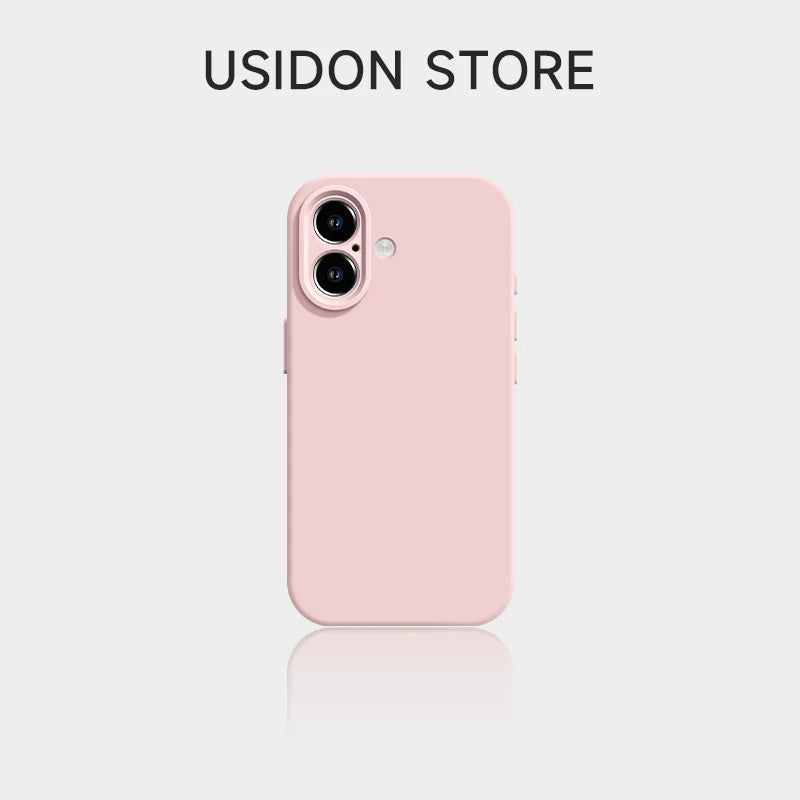 Uston tətbiq oluna bilən maye silikon iphone17 mobil telefon qutusu bənövşəyi alma 17promax yeni çəhrayı 15 seriyası 16pro kamera düymələrinin qorunması 14 hər şey daxil pm düşməyə qarşı 16promax