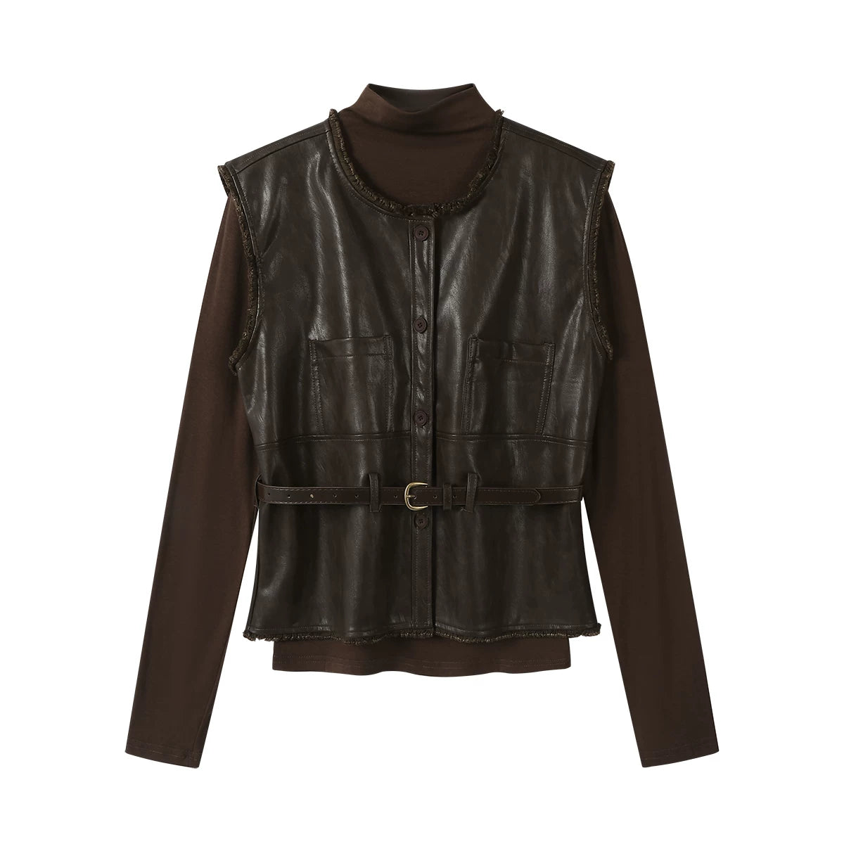 Cholisa Merlad-ın qadınlar üçün yeni, yüksək keyfiyyətli dəri gödəkçəsi, yaz, payız və qış üçün mükəmməl, şık və şık üst dəst.