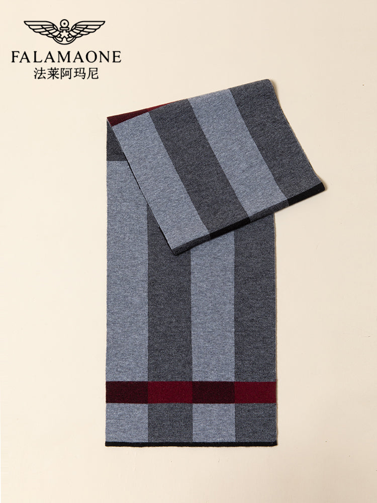 Armani wool scarf for men, 2024 winter new model, thick and high quality, birthday gift for your boyfriend or father.