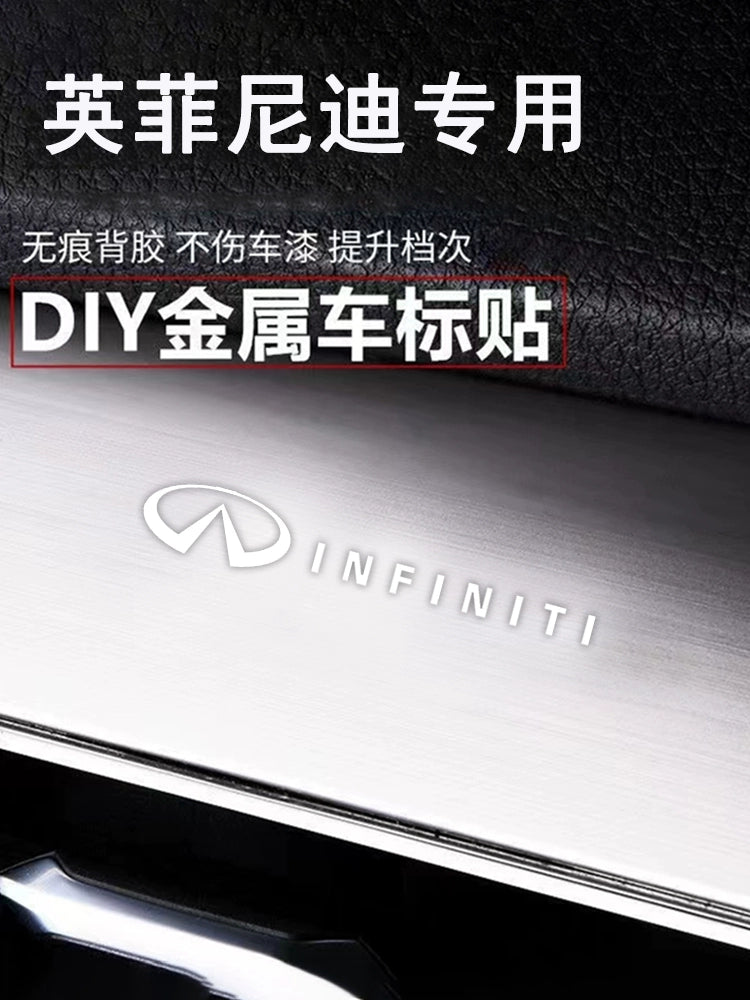 Metal Avtomobil Etiketləri 3D Üçölçülü Etiketlər Avtomobil Loqosu Mərkəzi İdarəetmə Pəncərəsi Avtomobil Daxili Dizayn Modifikasiyası Qəşəng Yaradıcı Dekorativ Etiketlər Neytral