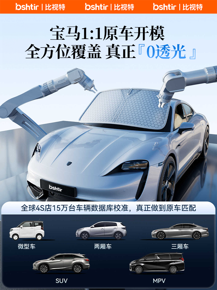 BMW 3 Seriyası, 5 Seriyası, X3, X5, X1 avtomobil günəşdən qoruyucu örtük, ön şüşədən qoruyucu və istilik izolyasiya çətiri üçün uyğundur.