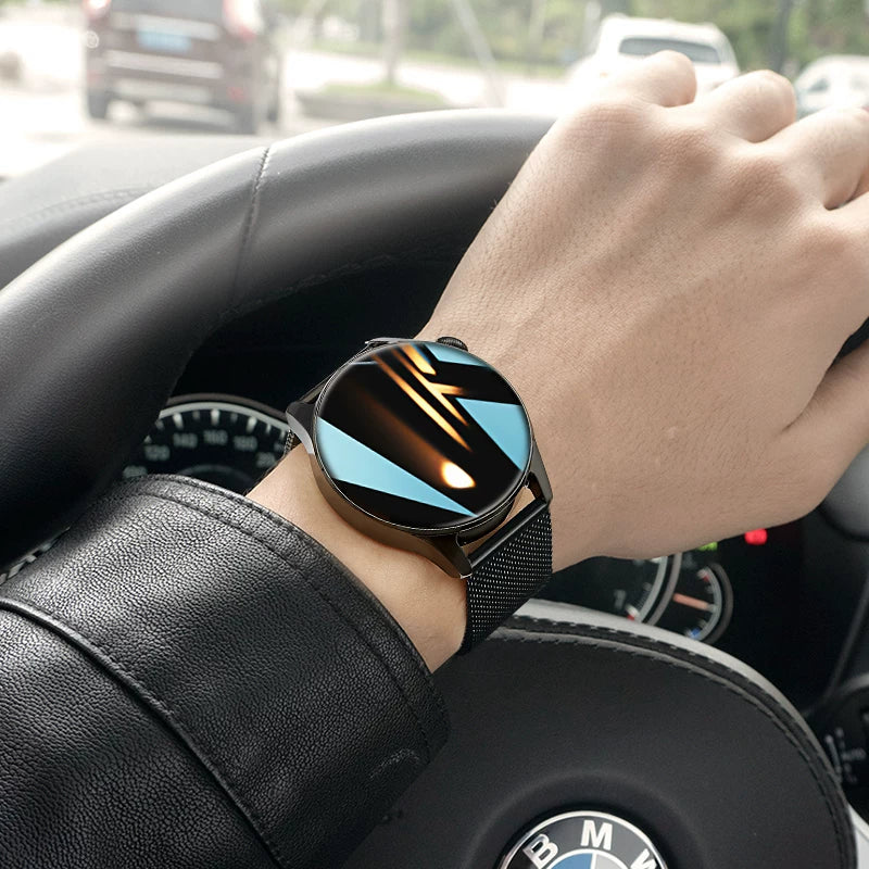 Kişilər üçün universal ağıllı saat 2025 yeni çox funksiyalı cavab və zəng ürək döyüntüsü kişilər üçün idman mexaniki elektron saat