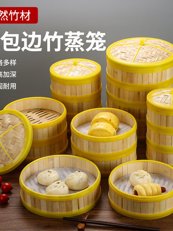Xiaolongbao Shaxian köftesi məişət plastik bambuk buxarda satılan Kanton tipli səhər çayı Honq Konq tipli dim sum qəfəsli düyü