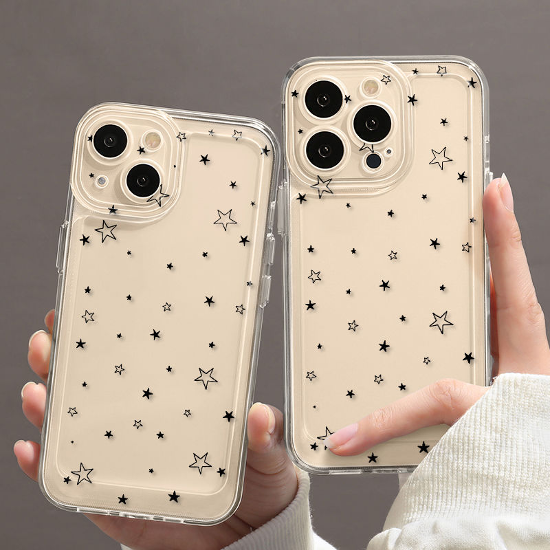 Apple 16 mobil telefon üçün uyğun qara ulduz iPhone14/13/15promax yeni 12 şöhrət 400 Huawei nova14 bir plus iqoo13 qırmızı düyü oppo Xiaomi vivos30 şəffaf