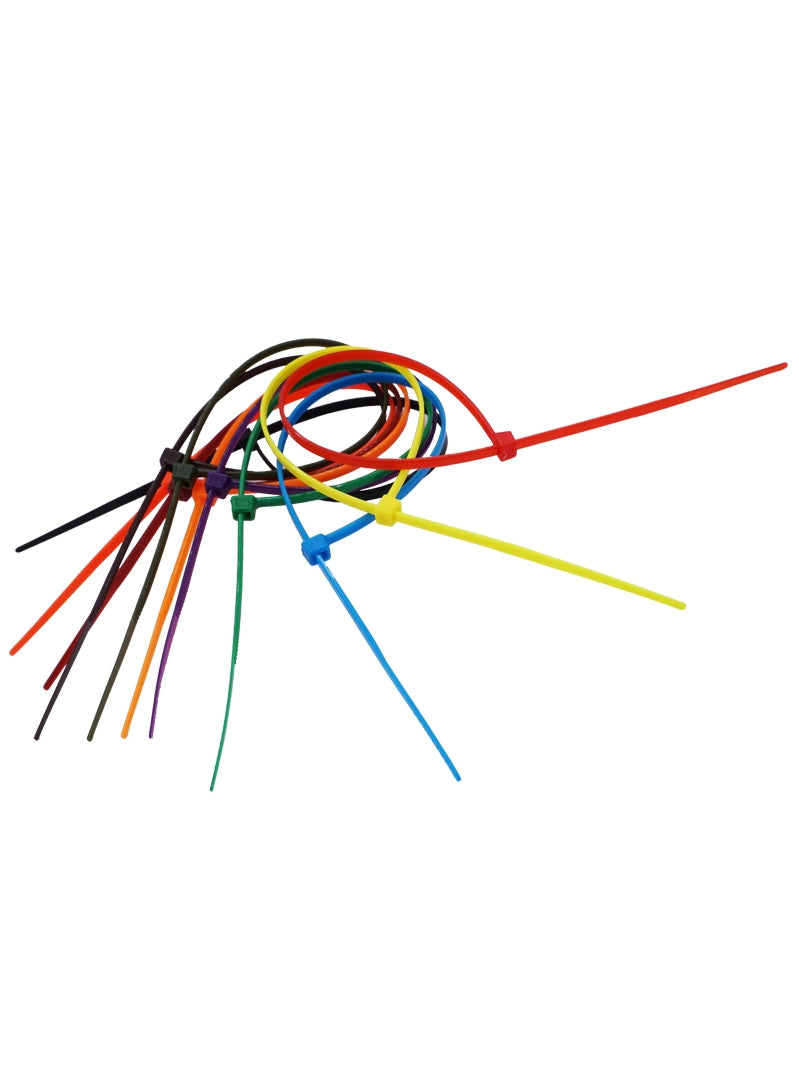 Zavod standartı 4x200 qırmızı sarı mavi yaşıl qayışlar rəngli kabel bağları neylon toqqa saxlama təşviqi tövsiyəsi
