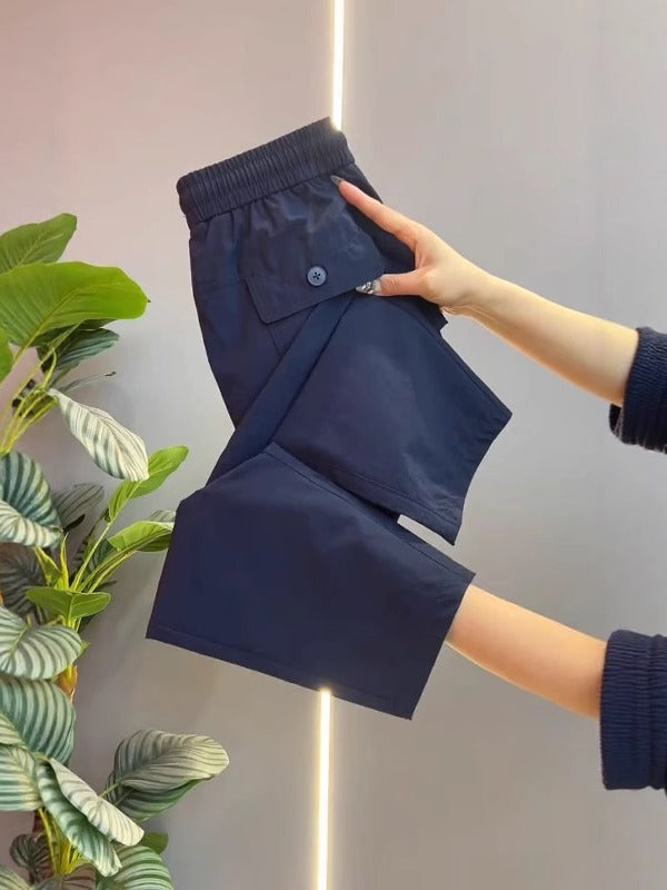 Böyük Ölçülü 2026 Yay Yeni Stil Armud Formalı Böyük Ölçülü Hərəm Kəsik Şalvarı - Arıqladıcı İdman Gündəlik Şalvar