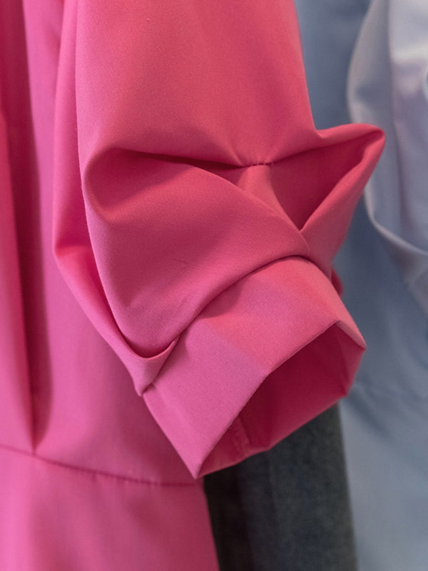 Fransız üslubunda dizayn, qadınlar üçün qısaqol niş köynək, 2026-cı il yay yeni stili, böyük ölçülü, zərif, arıqladıcı və gözəl top.