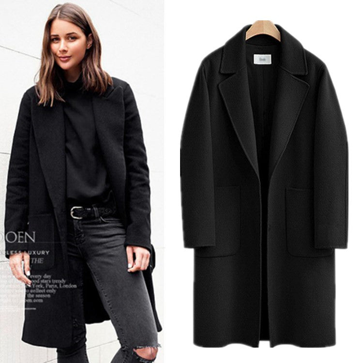 Böyük Ölçülü Qadın Paltosu 2023 Moda Qadın İsti Gödəkçələr