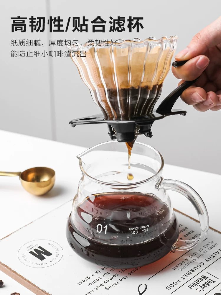 Kawashimaya qəhvə filtr kağızı qəhvə filtri fincanı əl ilə dəmlənmiş qəhvə qabları Moka qazan filtr kağızı v60 asılan qulaq filtri çantası