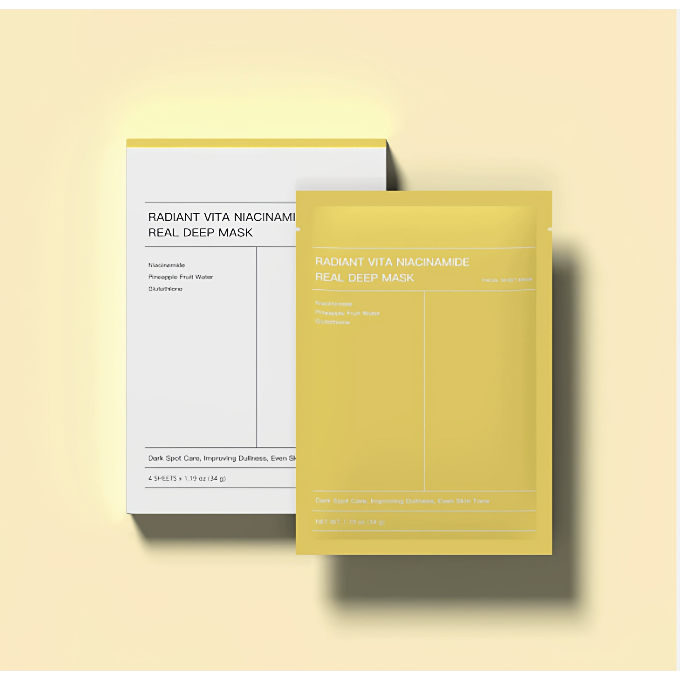 1 və 4 ədəd Collagen Real Deep Mask Nəmləndirici Maska