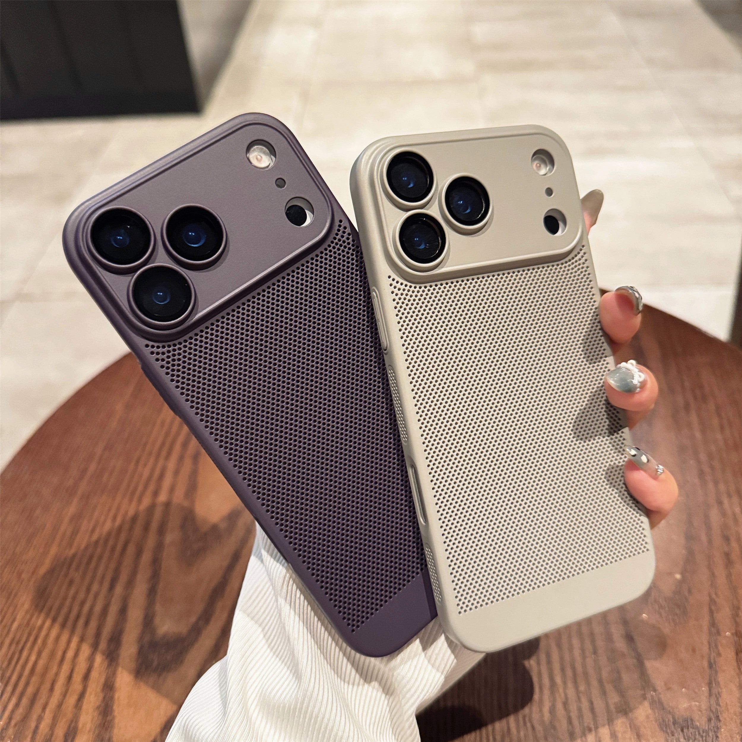 Apple 17promax mobil telefon qutusu üçün uyğundur, torlu soyuducu iphone17e yeni 16pro ultra nazik nəfəs ala bilən mesh qutu 15 kontrastlı rəng lens filmi ilə 14 hər şey daxil olmaqla düşməyə qarşı 13 saniyə maqnit qoruyucu örtüyü