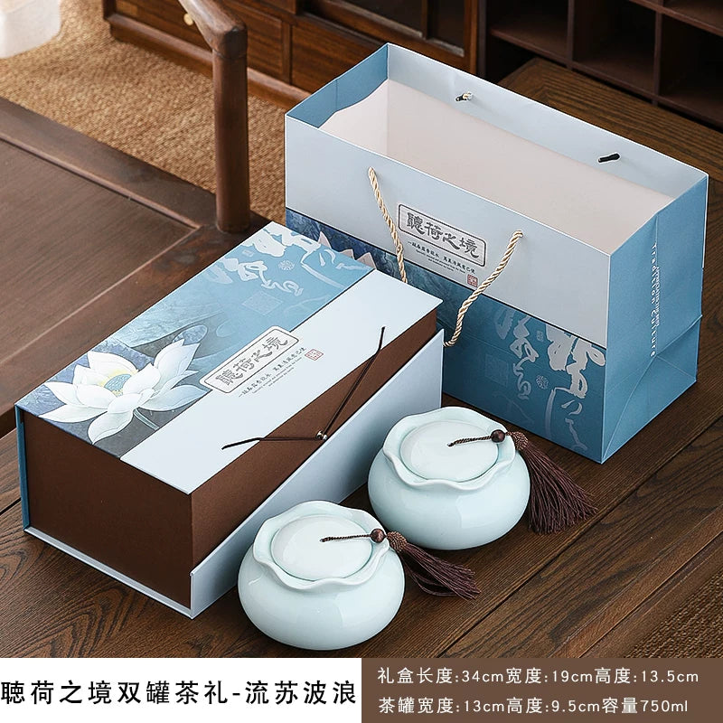 Çay qablaşdırma qutusu yarım pişik Dahongpao Longjing yaşıl çay qara çay Tieguanyin hədiyyə qutusu universal lapsang souchong boş qutu