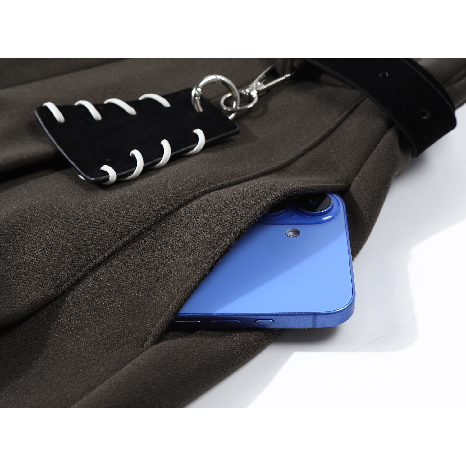 Cholisa 2025 Super Populyar Yun Astarlı Yün Şalvar Qış Boş Bəzəkli Tənbəl Stil Qalın Düz Geniş Ayaqlı Qadın Gündəlik Şalvar