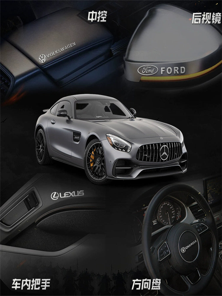 Metal Avtomobil Etiketləri 3D Üçölçülü Etiketlər Avtomobil Loqosu Mərkəzi İdarəetmə Pəncərəsi Avtomobil Daxili Dizayn Modifikasiyası Qəşəng Yaradıcı Dekorativ Etiketlər Neytral