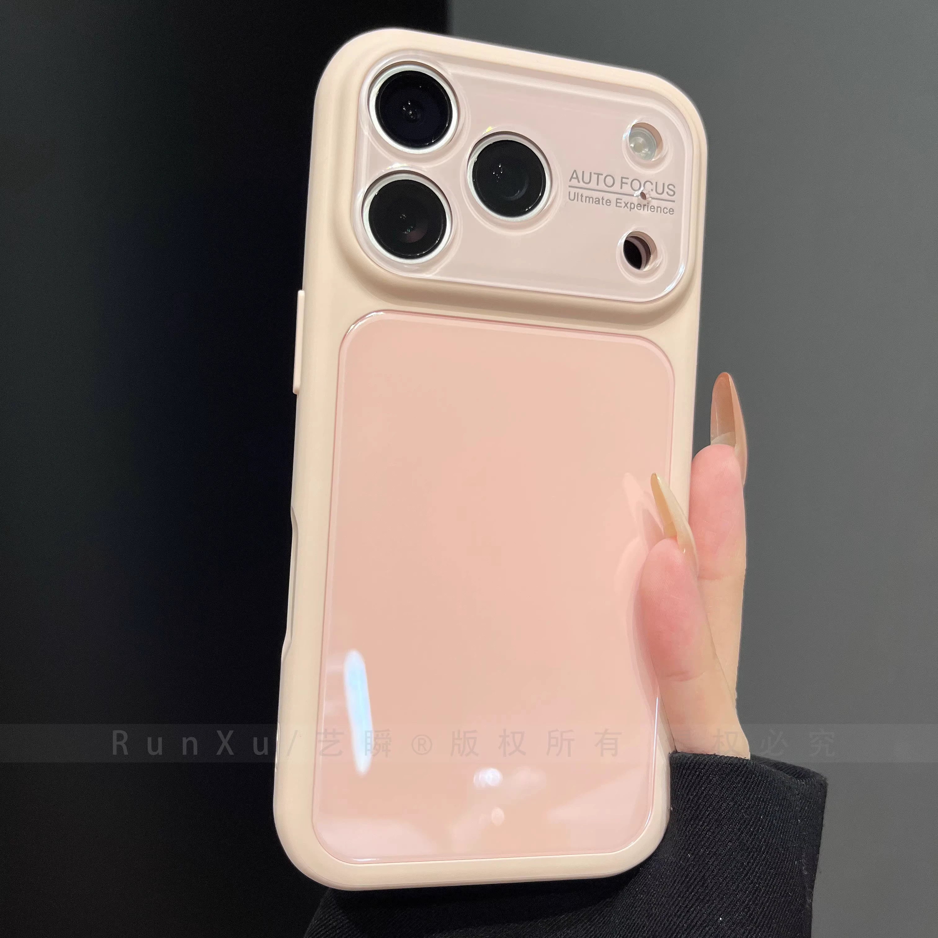 Parlaq partlamaya davamlı temperli şüşə dayaq qabığı Apple 17ProMax cib telefonu üçün uyğun yeni iPhone16pro 360° fırlanan stend 15:00 qadın 17 düşməyə qarşı hər şey daxil qoruyucu örtük
