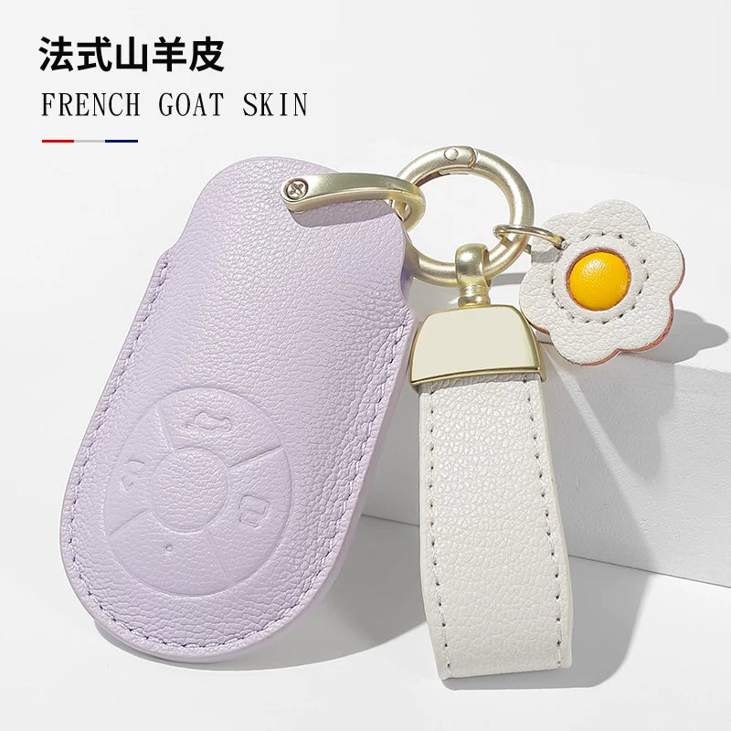 Euler Good Cat açar örtüyü, qadın Good Cat GT Lightning Cat orijinal dəri avtomobil açar örtüyü, balet pişik açar zəncirinə uyğundur