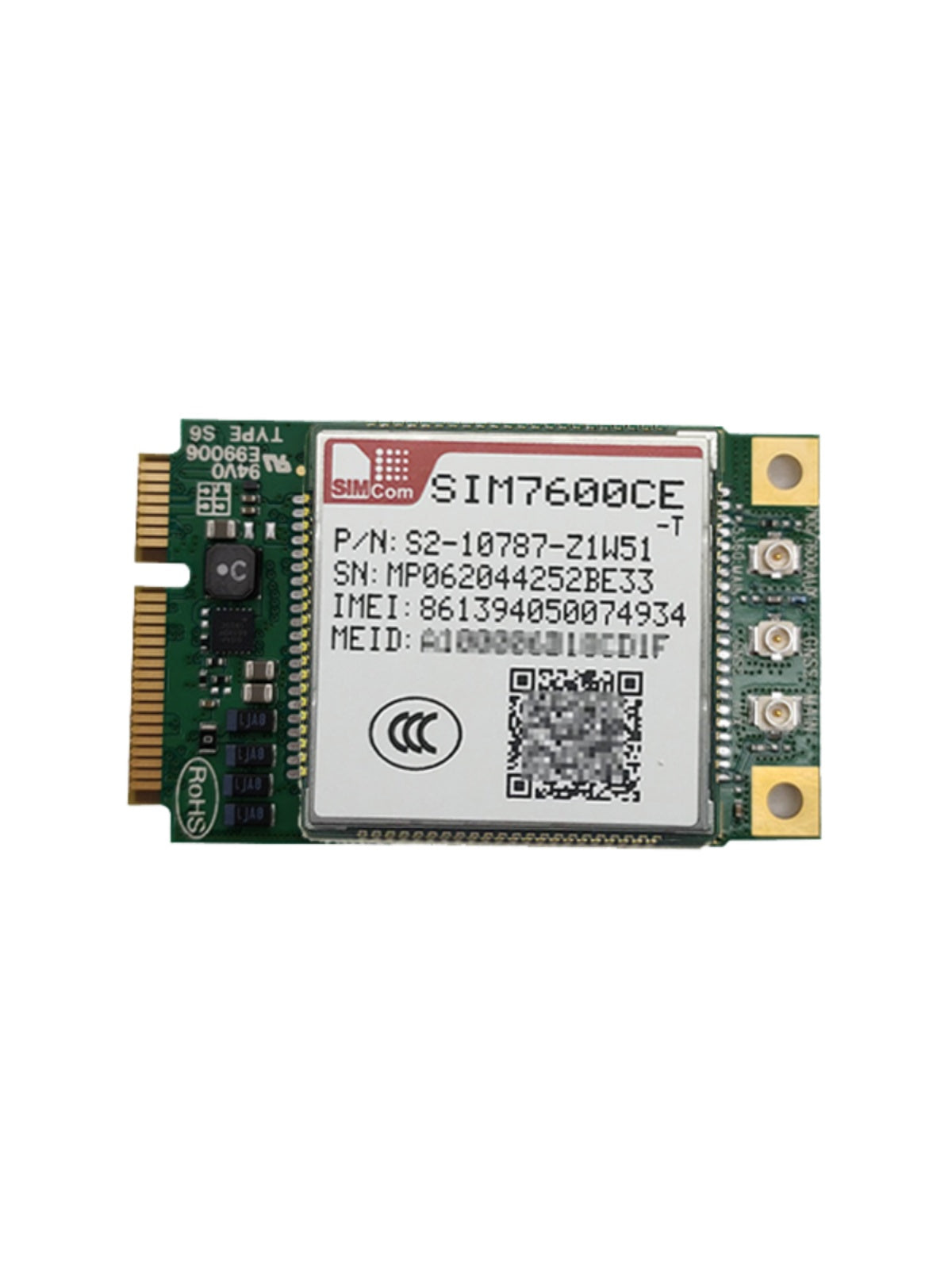 Əşyaların İnterneti 4G modulu SIM7600CE-L1S SIM7600CE-T SIM7600CE-L PCIE yeni