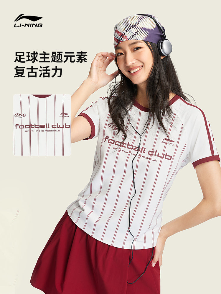 [Li Jiaqi 618 Super Moda Festivalı] Kişilər və qadınlar üçün Li Ning fanat üslublu köynəklər, idman modası qısaqolları/şortları