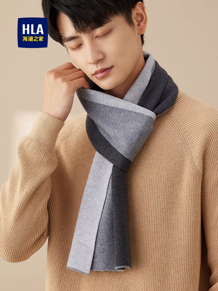 Heilan House Scarf Kişi Qış Yün İsti yaylıq, Çoxfunksiyalı Yeni Stil, Sevgilisi və Atası üçün Ad Günü Hədiyyəsi
