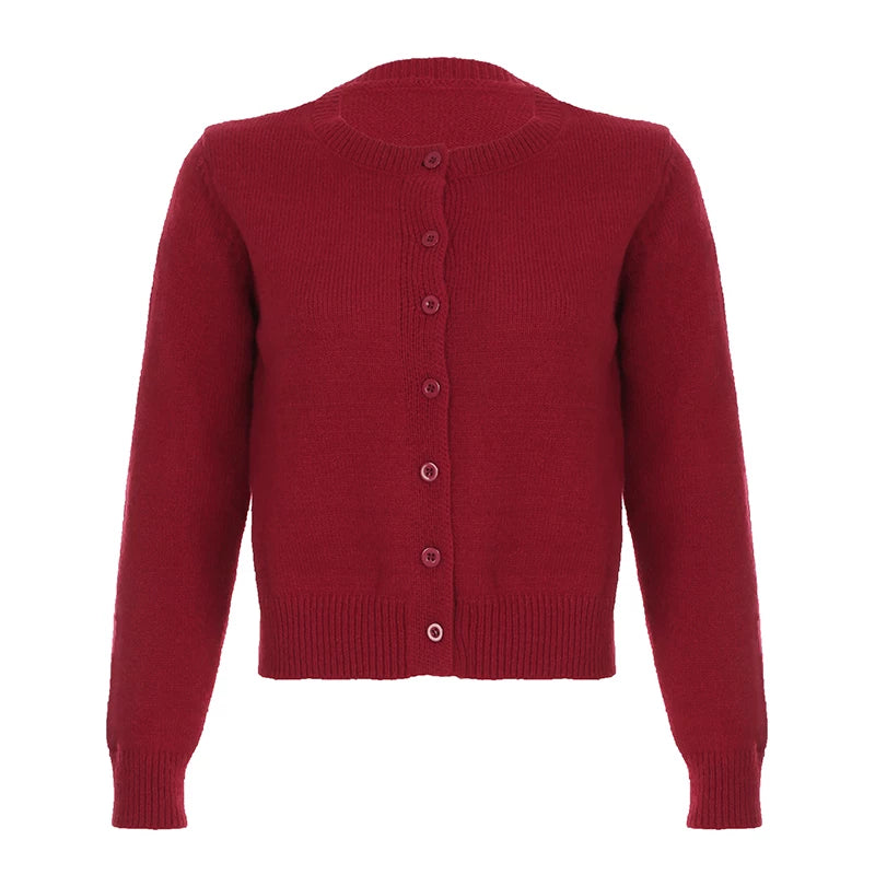 DARLINGAGA Qadınlar üçün Amerika Gündəlik Bütöv Rəngli Düyməli Yaxalı Kardiqan Sviter, Gündəlik Çoxfunksiyalı Boş Formalı Arıqladıcı Üst Geyim