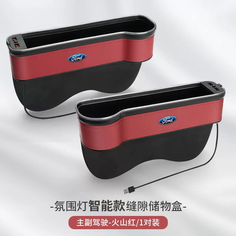 Suitable for Ford Escort, Explorer, Edge, Mondeo, Territory seat gap storage box for car interiors