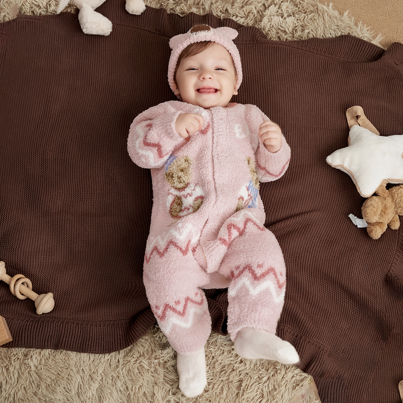 Manxi Körpə Onesie Avokado Yarım Flis Körpə Geyimləri Qalınlaşdırılmış İsti Romper Payız və Qış