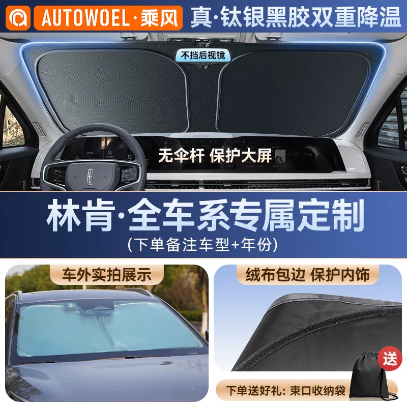 Lincoln Z, Corsair, Navigator, New Energy Navigator, Aviator, Avtomobil Günəşdən Qoruyucu, Ön Şüşə Günəşdən Qoruyucu və İstilik İzolyasiyası Çətiri