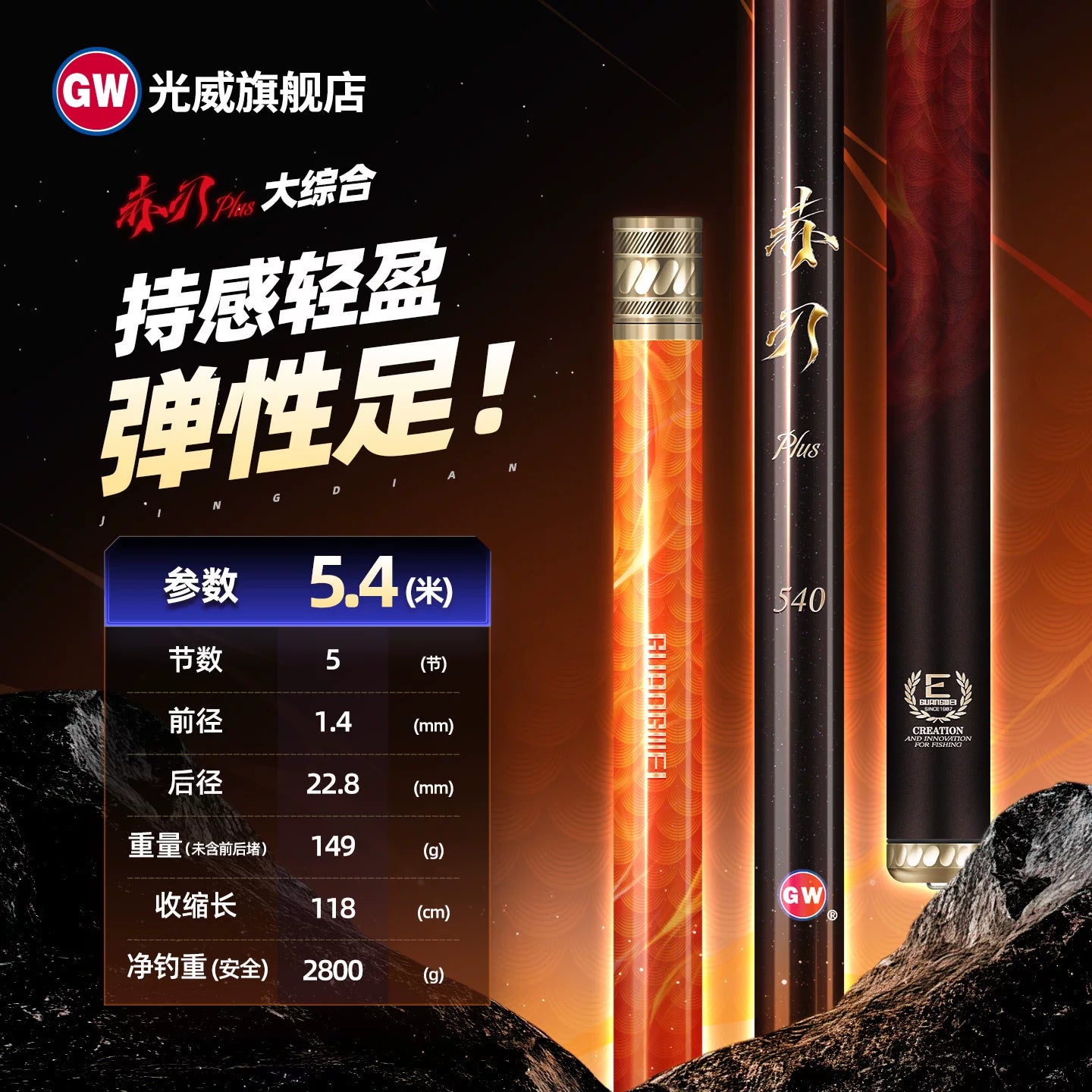 Guangwei Red Blade plus versiyası böyük hərtərəfli balıq ovu çubuğu karbon ultra yüngül ultra sərt stolüstü balıqçı çubuğu 28 qismən 37 tənzimlənən crucian sazan