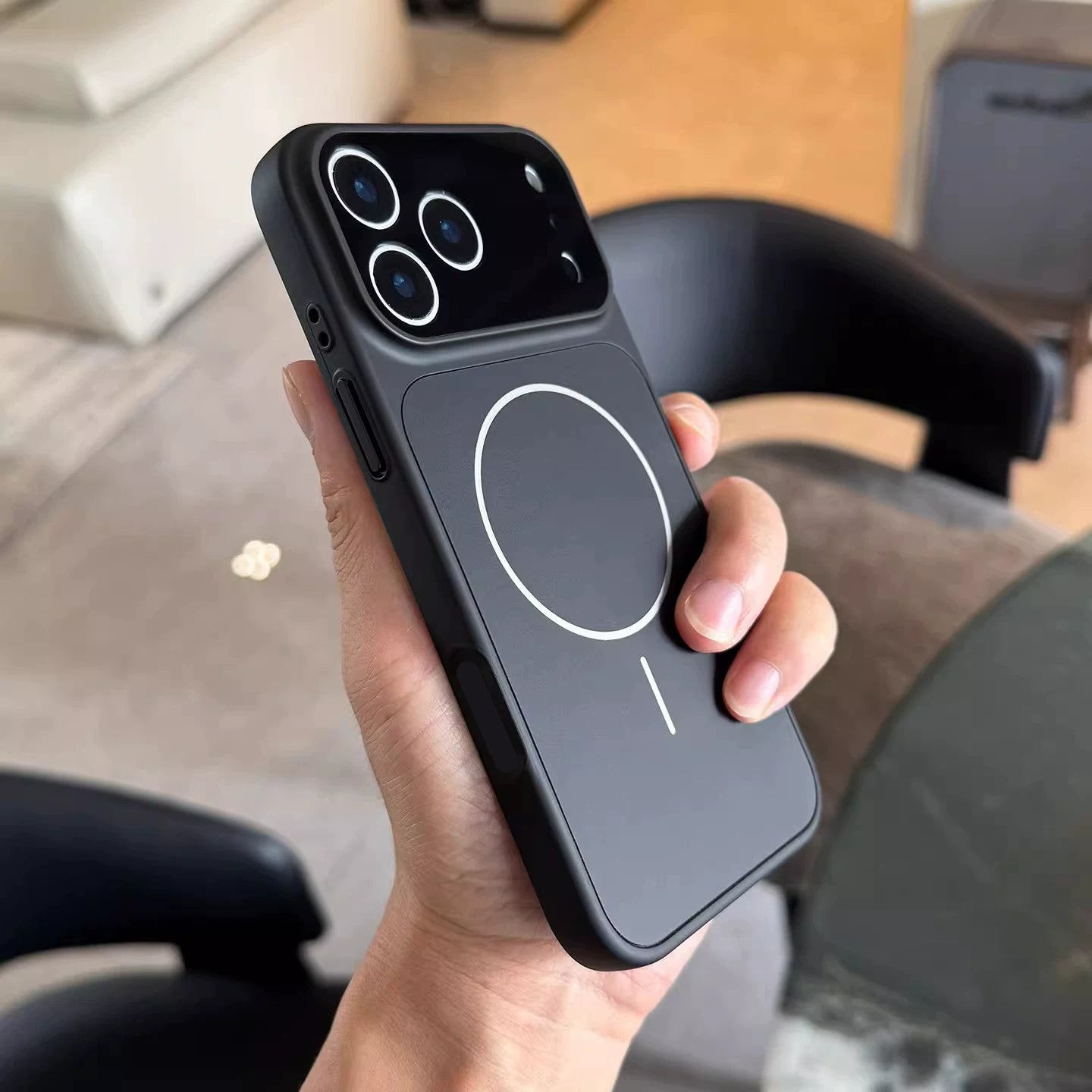 Maqnitli iPhone17promax mobil telefon qutusu üçün uyğundur 16:00 şaxtalı barmaq izinə qarşı Apple 17 dəst 15promax ultra nazik 14plus yüksək səviyyəli sensasiya 13 kişi və qadın 12 hər şey daxil linza filmi ilə düşməyə qarşı yay
