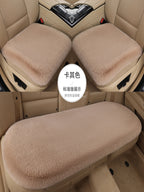 Avtomobil Oturacaq Yastığı Qış Doldurulmuş İstilik Texniki Qalınlaşmış Tək Oturacaq Arxa Sıra Sürüşməyən Tək Parça Üç Parçalı Dəst Neytral Yün Yastıq Dovşan Xəzi İmitasiya